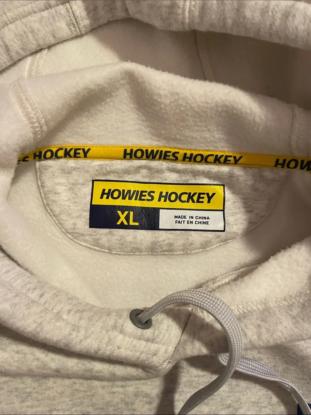 Men's Light Gray Crewneck Hoodie Howies Hockey